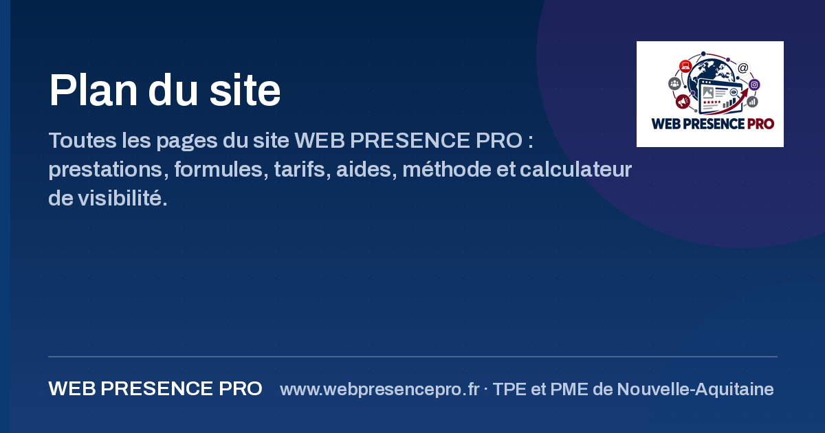 Miniature de partage de la page Plan du site