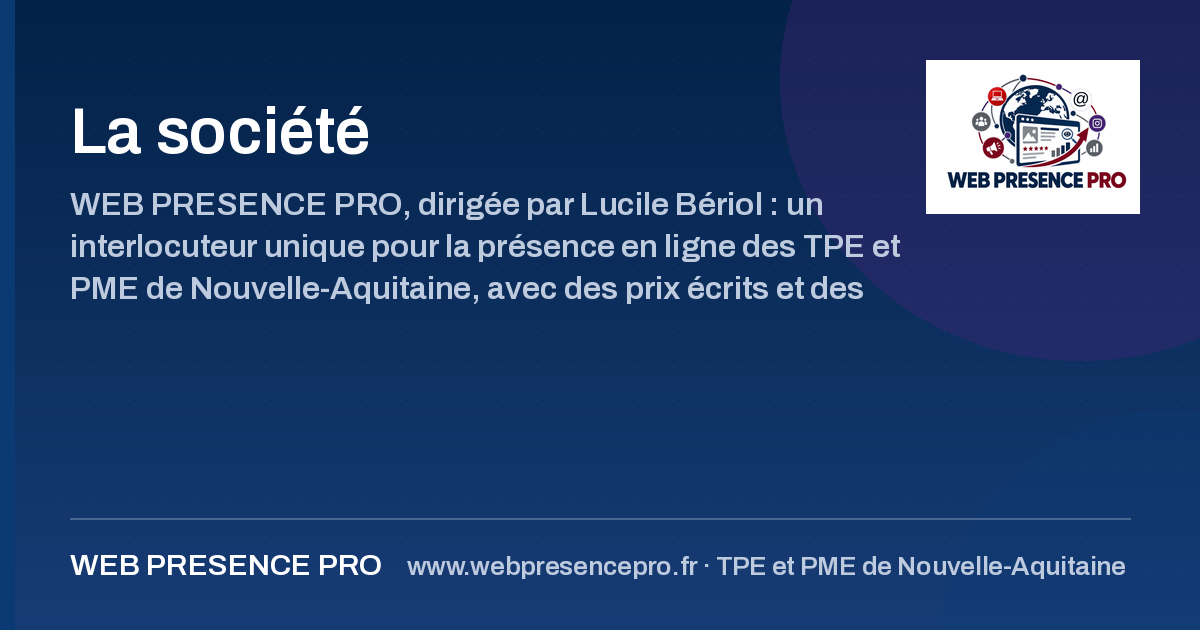 Miniature de partage de la page La société